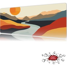 Urzuva Nomad Sunset Gaming Oyuncu Xl Mouse Pad  Mousepad 90X40 cm 4mm Dikişli Model