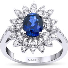 Makdis Pırlanta 2.40 Karat Safir Pırlanta Yüzük
