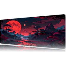 Urzuva Crimson Moonrise Gaming Oyuncu Xl Mouse Pad  Mousepad 70X30 cm 3mm Dikişli Model