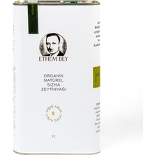 Ethem Bey Zeytinyağları Ethem Bey Erken Hasat Organik Natürel Sızma Zeytinyağı 3 L Teneke