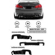 Bmw F10 Uyumlu  Vorsteiner Difüzör - Plastik - Parlak Siyah