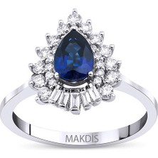 Makdis Pırlanta 1.40 Karat Safir Pırlanta Yüzük