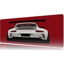 Urzuva Araba Modelleri Red Velocity Gaming Oyuncu Xl Mouse Pad  Mousepad 90X40 cm 4mm Dikişli Model