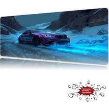 Urzuva Araba Modelleri Frozen Drift Gaming Oyuncu Xl Mouse Pad Mousepad 90X40 cm 4mm Dikişli Model