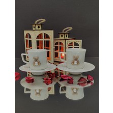 KirLinova Mini Ayıcık Kahve Fincanı 2li Set
