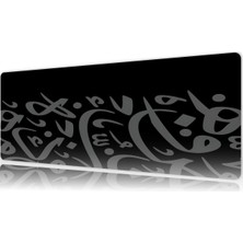 Urzuva Silent Script Gaming Oyuncu Xl Mouse Pad Mousepad 80X30 cm 3mm Dikişli Model