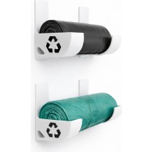 Sitball-Yapışkanlı Çöp Poşeti Düzenleyici | Delme Yok Kolay Montaj Mutfak Dolap Içi Rulo Poşet Tutucu 1ADET