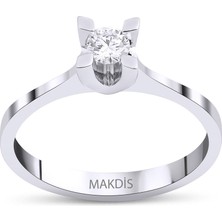 Makdis Pırlanta 0.15 Karat Tektaş Pırlanta Yüzük