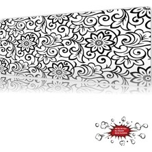 Urzuva Vintage Scroll Gaming Oyuncu Xl Mouse Pad  Mousepad 90X40 cm 4mm Dikişli Model