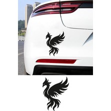 Mıgnatıs Anka Kuşu Oto Sticker - Güç Sembolü Anka Kuşu Araba Motor Sticker 12X15CM