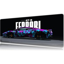 Urzuva Araba Modelleri Midnight Racer Drive Gaming Oyuncu Xl Mouse Pad  Mousepad 80X30 cm 3mm Dikişli Model