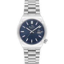 Platin Gümüş Çelik Kordon Erkek Kol Saati PL-1277GA-A3