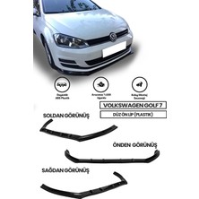 Golf 7 Düz Ön Lip (Plastik)