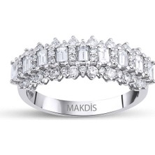 Makdis Pırlanta 1.00 Karat Baget Pırlanta Yüzük