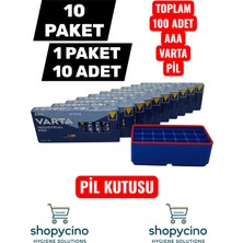 Varta Endüstriyel Pro Alkalıne Aaa Ince Kalem Pil 10 Paket 10'lu (Toplam 100 Adet)