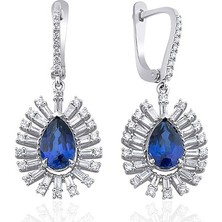 Makdis Pırlanta 4.90 Karat Safir Pırlanta Küpe