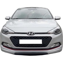 Hyundai I20 Uyumlu 2014-2017 Boyasız Mat Siyah, Abs Plastik Sport Ön Ek