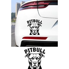 Mıgnatıs Pitbull Sticker - Pitbull Köpek Araba Sticker - Oto Sticker 15X15CM