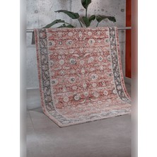 Apex Ambiance 2961 Red Sıcak Renk Tonlarını Etnik Desenler ile Buluşturan Yumuşak Tuşeli Makine Halısı