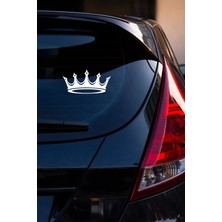 Mıgnatıs Kral Tacı Oto Sticker - Kraliyet Tacı Araç Sticker - Motor Sticker 15X8CM
