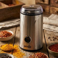 Umie Umıe KB-U52 65G Kapasiteli 160W Elektronik Kahve ve Baharat Öğütücü Alüminyum Malzeme ile Çin Menşeli