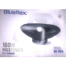 BlueRex BR-069E Serisi Oval 6x9 Oto Midrange Hoparlör  80W Rms
