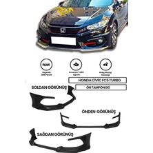 Honda Civic Fc5 2016-2018 Makyajsız Kasaya Uyumlu Boyasız Plastik Turbo Ön Ek