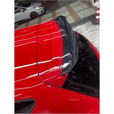 Seat Leon Mk3 2012-2020 Uyumlu Parlak Siyah Plastik Cap Spoiler Eki