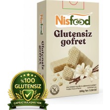 Vanilyalı Glutensiz Gofret 100 gr Nisfood - 5 Adet