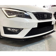 Seat Leon Mk3 Fr Ön Lip Parlak Siyah Plastik Ön Ek Karlık 2012 2013 2014 2015 2016