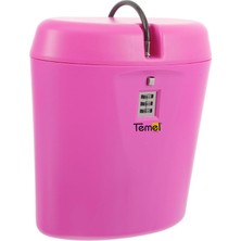 Temel Taşınabilir Şifreli Güvenlik Kutusu, Çelik Kablolu Portatif Pembe Değerli Eşya Kasası