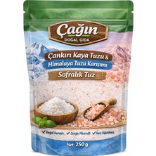 Zeytin Çağın Doğal Gıda Himalaya Tuzu + Çankırı Kaya Tuzu 250 gr