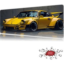 Urzuva Araba Modelleri Golden Outlaw Drive Gaming Oyuncu Xl Mouse Pad Mousepad 90X40 cm 4mm Dikişli Model