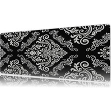 Urzuva Silver Baroque Gaming Oyuncu Xl Mouse Pad  Mousepad 70X30 cm 3mm Dikişli Model