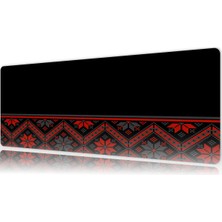 Urzuva  Crimson Folk Gaming Oyuncu Xl Mouse Pad  Mousepad 80X30 cm 3mm Dikişli Model