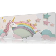 Urzuva Dreamy Unicorn Gaming Oyuncu Xl Mouse Pad  Mousepad 80X30 cm 3mm Dikişli Model