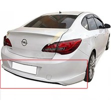 Opel Astra J Sedan Custom Arka Ek Difüzör Siyah Plastik 2011+ Arka-Difizör-Bodykit-Ek-Karlık
