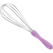Mybru Paslanmaz Çelik Mor Plastik Saplı El Çırpıcısı (Blender) Orta Boy