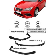 Leon 2017-2020 Mk3 Fr-Style Kasaya Uyumlu Boyasız Plastik Custom Ön Ek