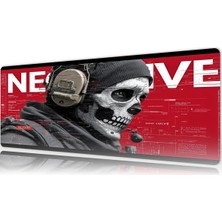 Urzuva Red Silence Gaming Oyuncu Xl Mouse Pad  Mousepad 80X30 cm 3mm Dikişli Model