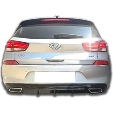 Hyundai I30 2017 ve Sonrası Arka Tampon Difüzör Plastik