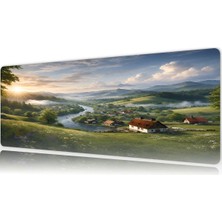 Urzuva Golden Valley Dawn Gaming Oyuncu Xl Mouse Pad  Mousepad 80X30 cm 3mm Dikişli Model