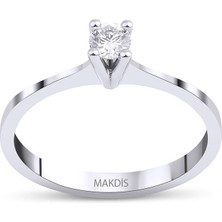 Makdis Pırlanta 0.15 Karat Tektaş Pırlanta Yüzük
