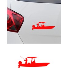 New Jargon Balıkçı Teknesi Sticker - Balıkçılara Özel Oto Araba Sticker 20X7CM