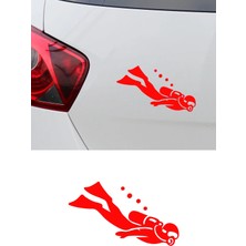 New Jargon Sualtı Dalgıç Sticker – Araba Oto Dekoratif Sticker 15X9CM