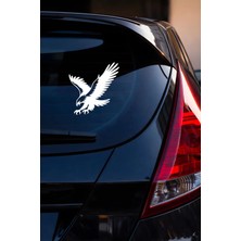 New Jargon Agresif Kartal Oto Sticker Araç Sticker - Saldıran Kartal Çıkartma - Araba Motor Sticker 14X15CM