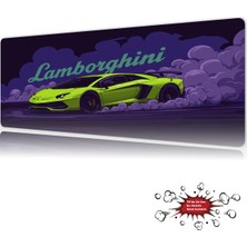 Urzuva Araba Modelleri Turbo Night Gaming Oyuncu Xl Mouse Pad  Mousepad 90X40 cm 4mm Dikişli Model