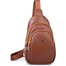 Nas Bag Kadın Crossbody Bag Bel ve Body Bag Taba  Victoria