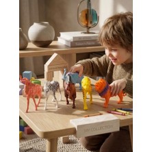 Farbu Oyuncak 6’lı Modern Vahşi Hayvan Seti Eğitici Dekoratif Mini Koleksiyon Oyuncak Hayvan Figürleri