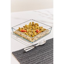 Paşabahçe Borcam Kare Fırın Kabı 4 L - 1 Adet